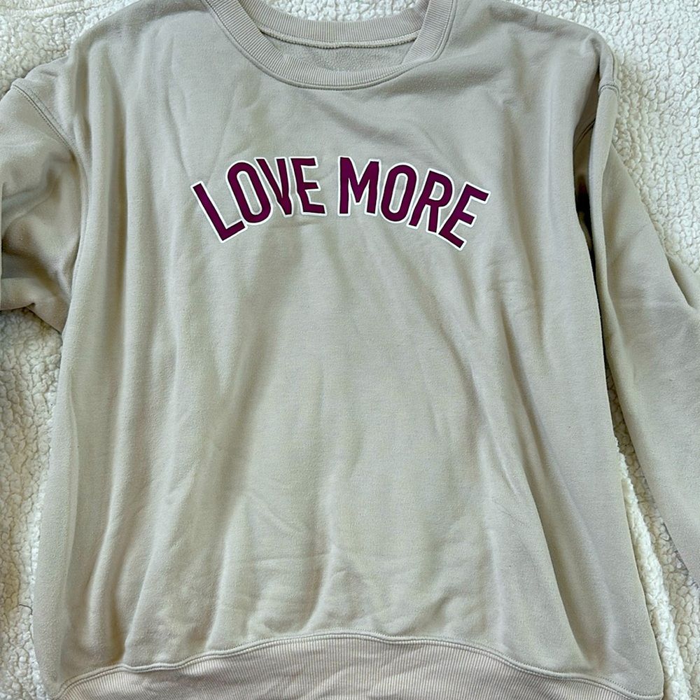love more zoe + live children’s XL crewneck